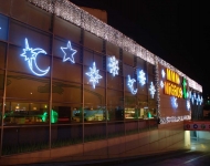Bina Led ışık Süsleme 2